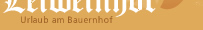 Leiweinhof - Urlaub am Bauernhof in Werfenweng